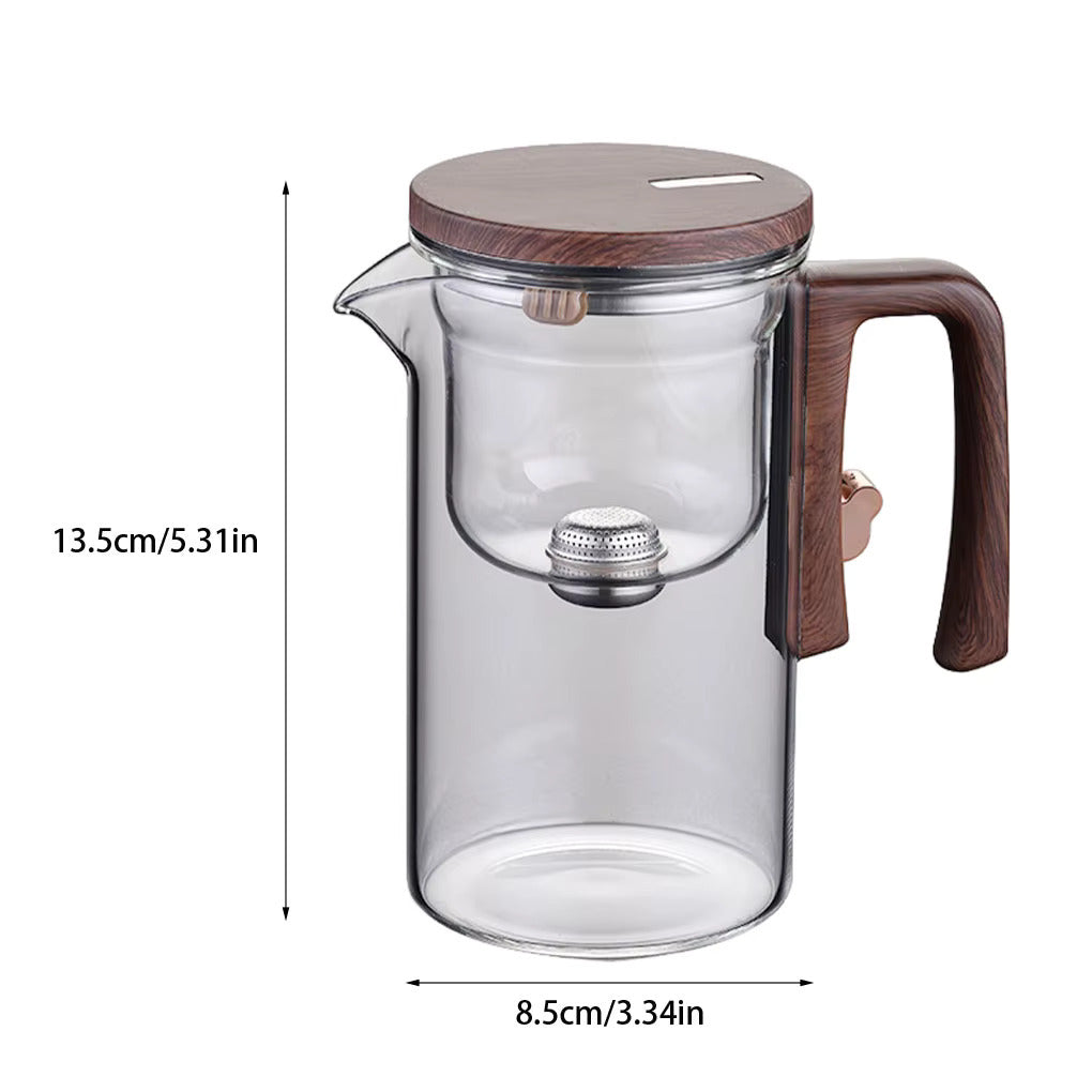 Glass tea Infuser kettle with switch