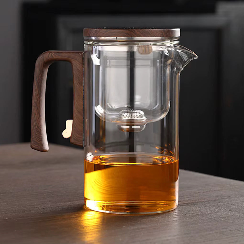 Glass tea Infuser kettle with switch