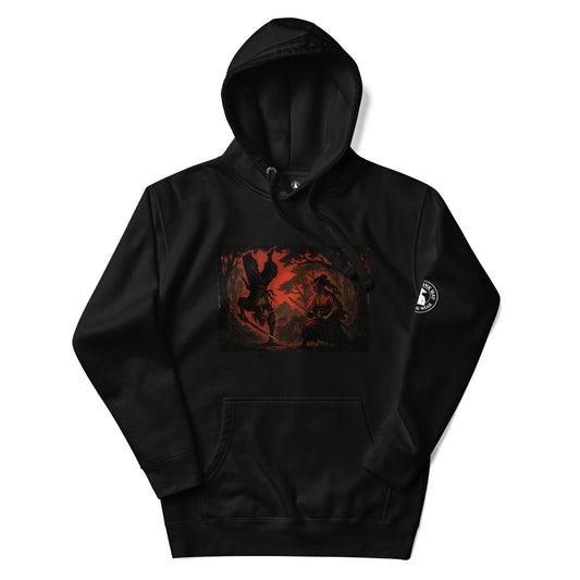 Black Samurai Inner Battle Chill Monk Way Unisex Hoodie