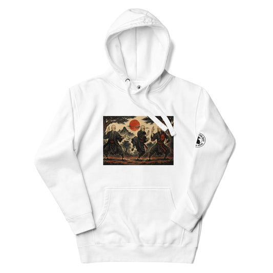 White Tai Chi Movements Chill Monk Way Unisex Hoodie