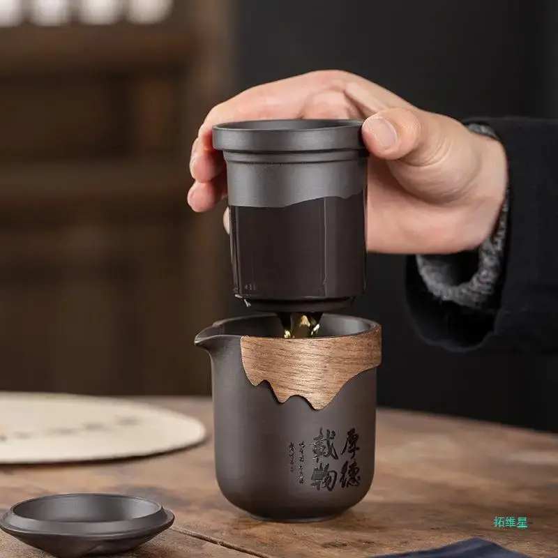 Travel Clay 6 cup tea set