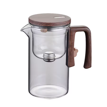 Glass tea Infuser kettle with switch