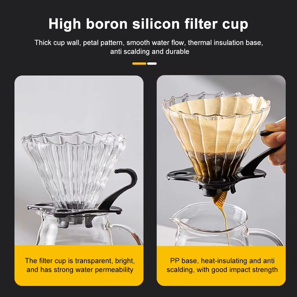 4 Piece Manual Pour Over Coffee Drip Set